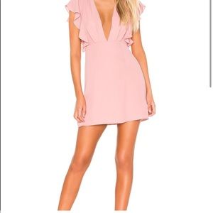 NWT Superdown Baby Pink Mini Ruffle Dress